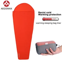 aegismax thermolite warming 58 celsius sleeping bag liner outdoor camping portable single bed sleeping sheet lock temperature
