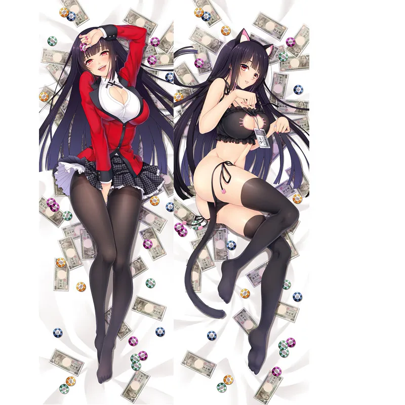 

Чехол с двойной карой аниме Kakegurui, Jabami Yumeko, Dakimakura, Sexy, 3D