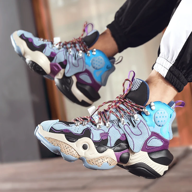 Разноцветная Мужская обувь ботильоны качественные кроссовки повседневная с