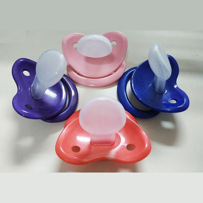 

1Pc Solid Color Abdl pacifier Lovely Big Size Silicone Adult Pacifier Chupetes Adult Paci Adult Pacifier Bulk