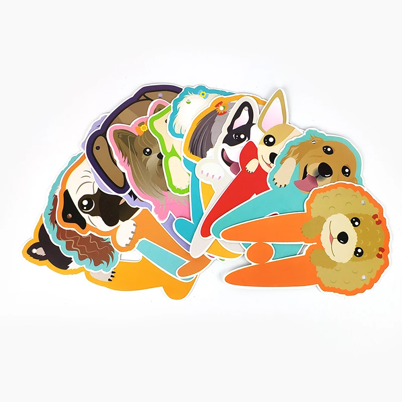 

HOOQICT Dog Party Decoration Supplies Happy Birthday Banners 12inch Foil Balloons Pet Birthday Theme Party Decor Anniversaire