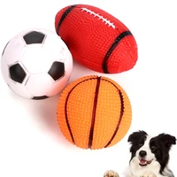 dog toys squeak sound dog ball rubber rubgby football basketball interactive toys for dogs small medium large pets toy supplies