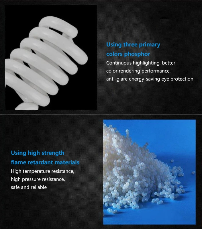 

Energy Saving 125W Spiral Light Bulb Cool White 6400K E27 Home Lamp High Power Fluorescent Spot Light Home Decor