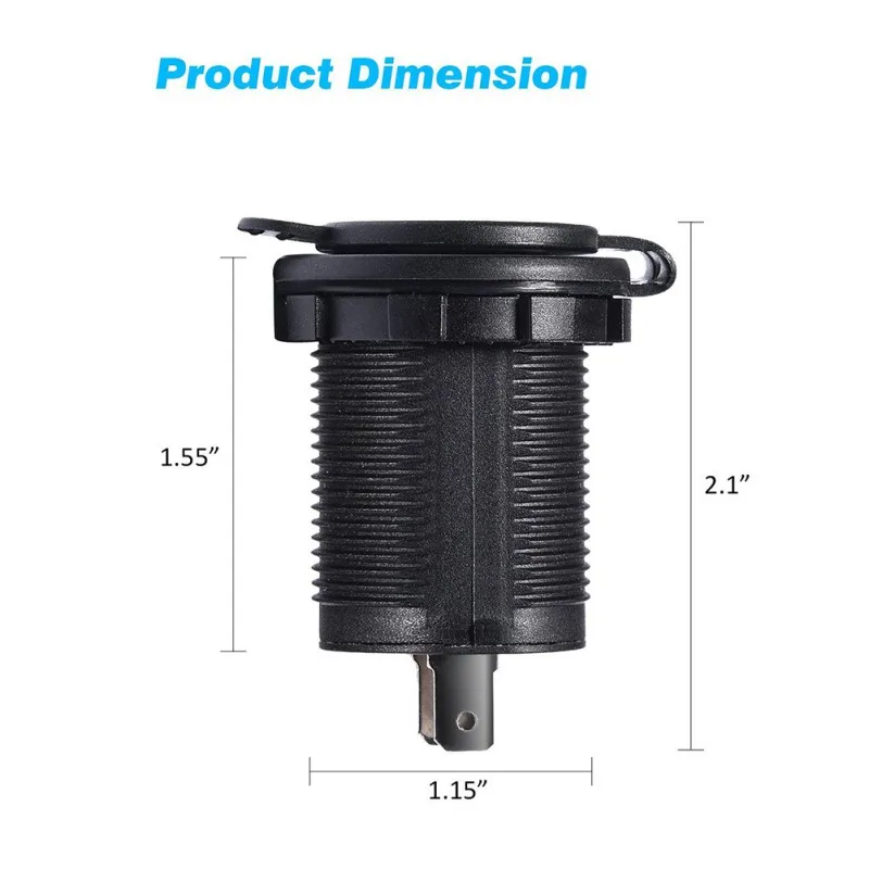Автомобильный прикуриватель светильник-разветвитель 12-24 В 2 порта USB зарядное