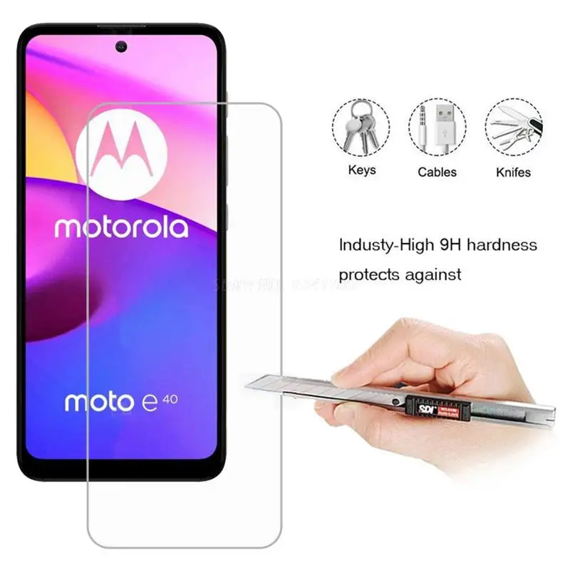 2 1pc protective glass for motorola moto e40 screen protector phone film for moto e40 e20 e6i e7i power xt2097 14 tempered glass free global shipping