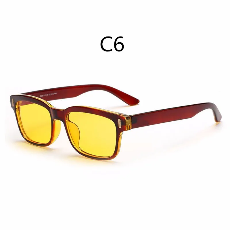 C6 BROWN AIMISUV, очки для игрового компьютера, мужские, анти-синий светильник, блокировка излучения, луч, Анти-усталость глаз, солнцезащитные очки для вождения, женские - Цвет оправы: C6 BROWN