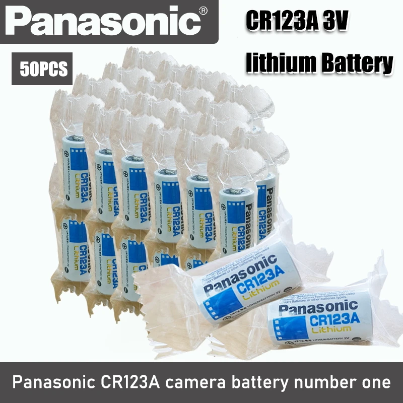 Литиевая батарея Panasonic 3 в CR123 CR 123A CR17345 16340 cr123a 50 шт.|Батарейки| |