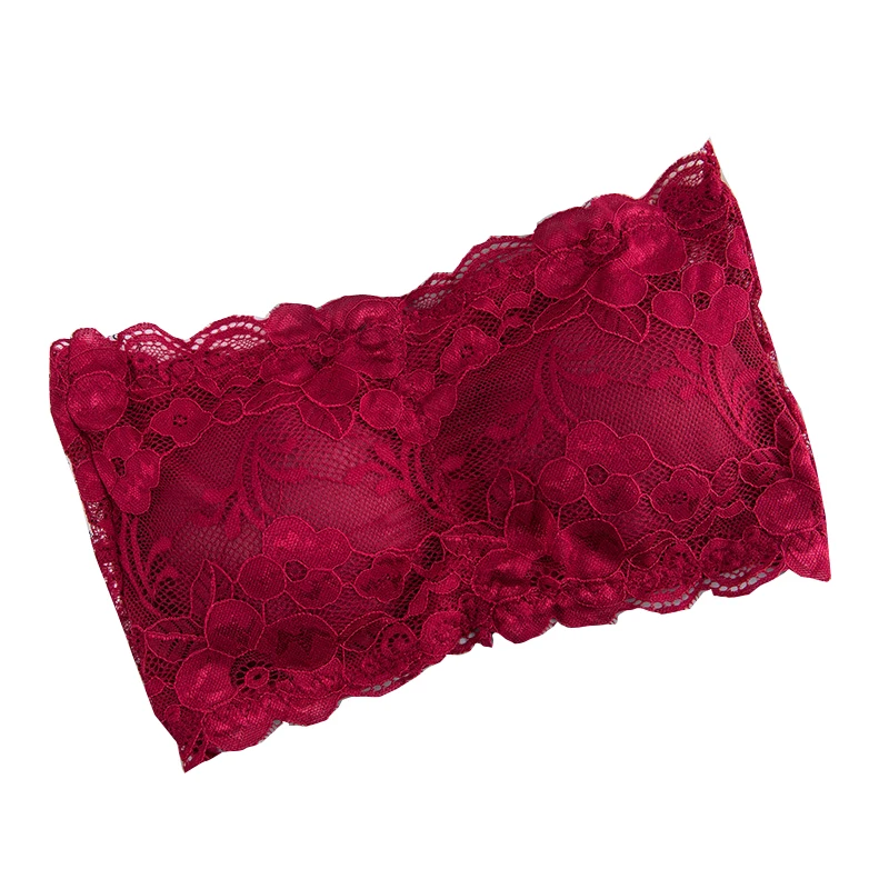Женский кружевной бюстгалтер с цветами Bralet без бретелек нижнее белье Дамское