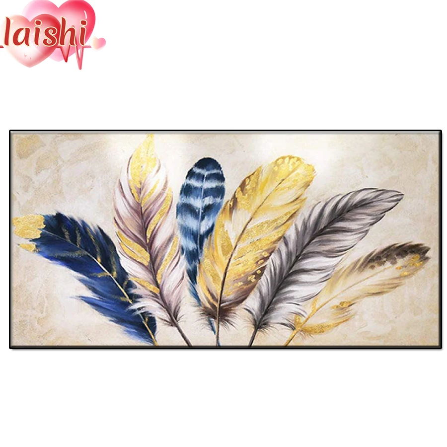 

Diamond Embroidery Light luxury decoration, feathers Cross Stitch Diamond Painting Kits Mosaic Sale Rhinestones Art Handwork Gif