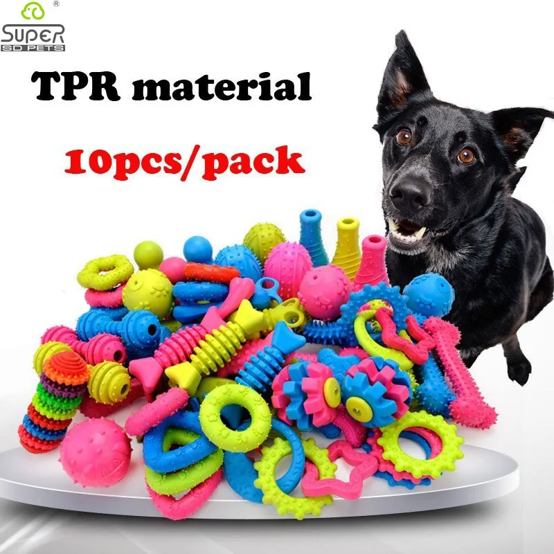 For Small Dogs Rubber Resistance To Bite Dog Toy Teeth Clean