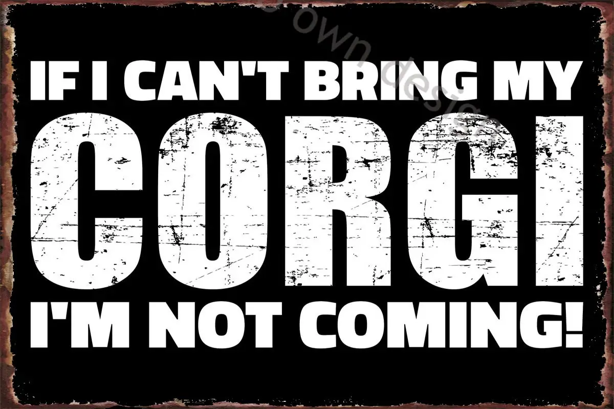 

Металлическая вывеска из Уэльского корги Pembroke, жестяная вывеска, оловянные пластины, Настенный декор в стиле ретро, винтажный для творчеств...