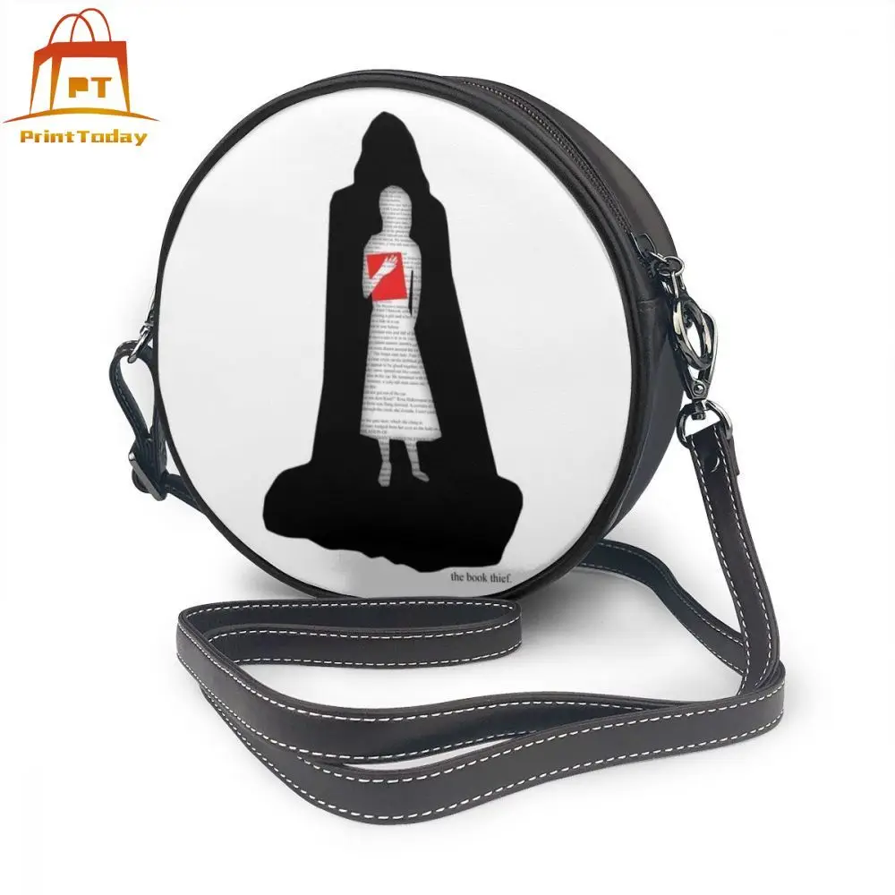 

Сумка через плечо с принтом «вор книги», кожаная сумка с принтом, женские сумки, трендовые круглые сумочки