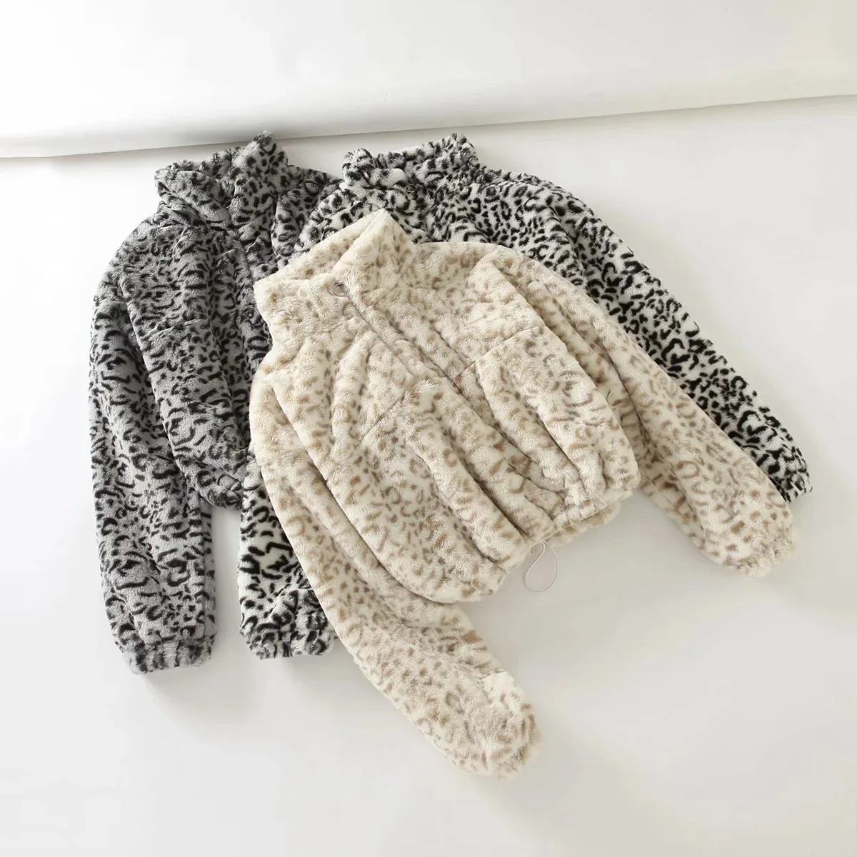 

Fall sweatshirt casual long sleeve hoodies women leopard print pullover fleece oversized hoodie stand collar sweatshirt 2020