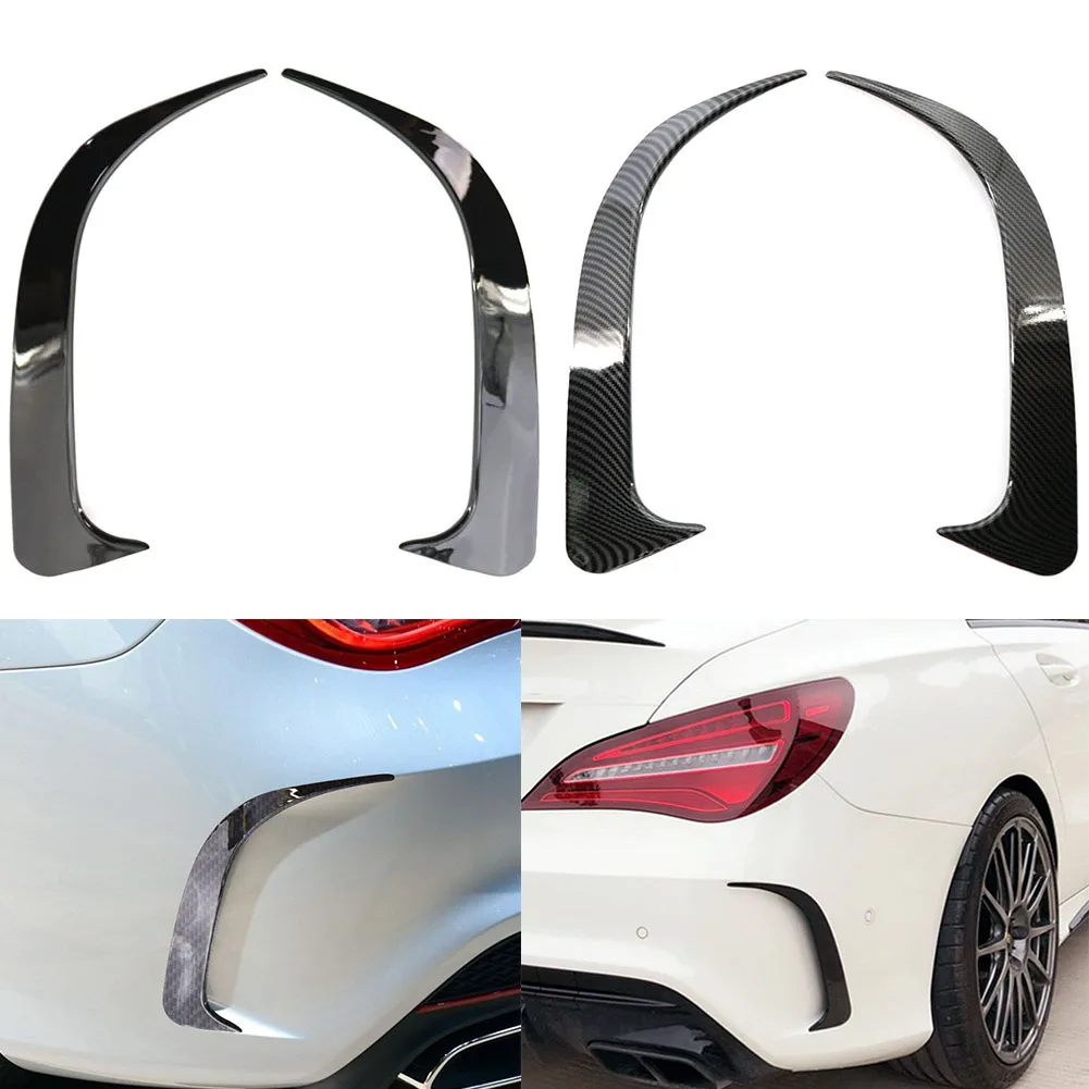 

Car ABS Plastic Rear Bumper Side Vent Canards for Mercedes-Benz W117 CLA 200 250 45 AMG 2014-2018 Auto External Accessories
