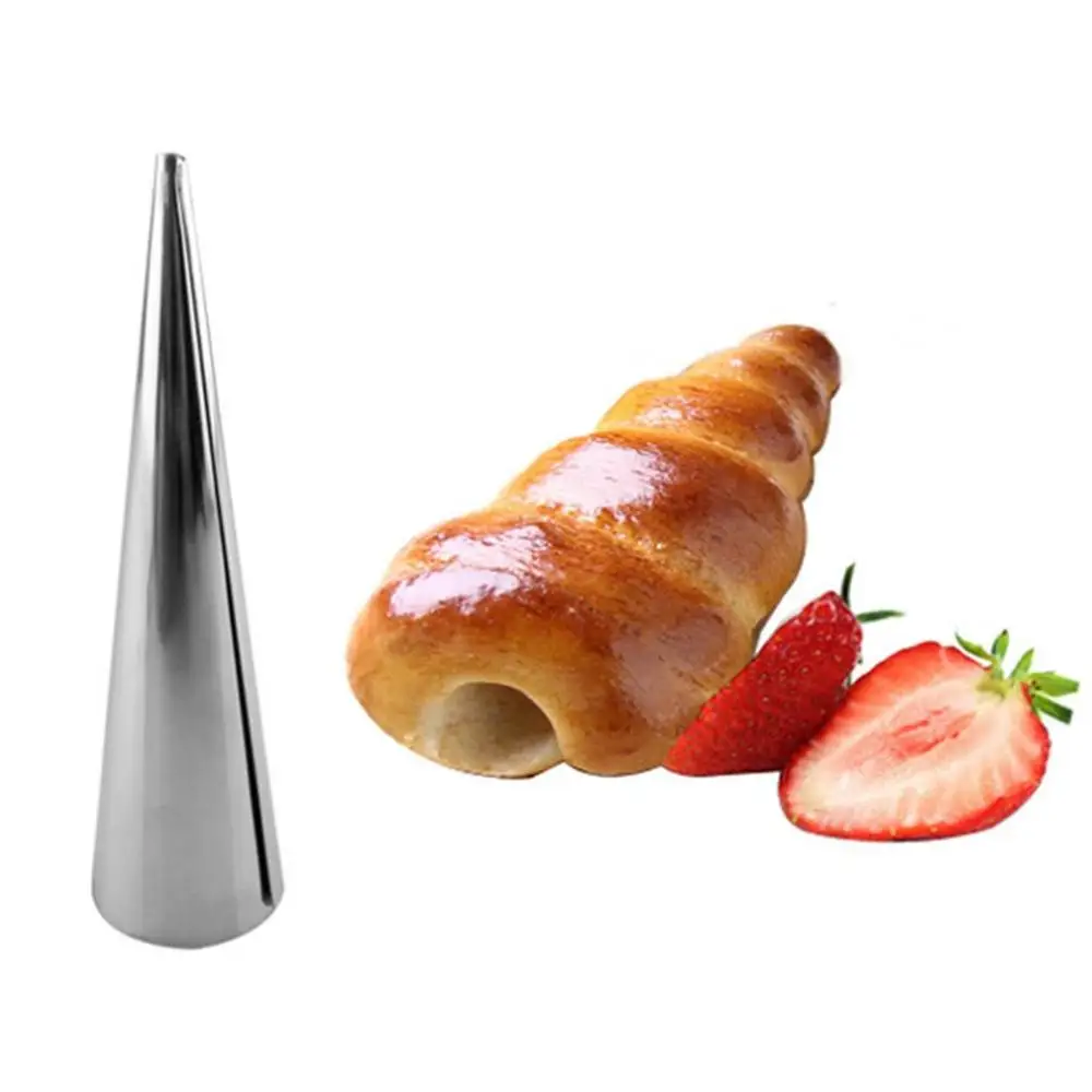 Конусная спиральная трубка из нержавеющей стали запеченные круассаны DIY