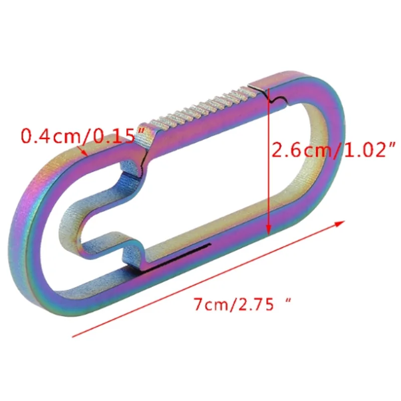 Edc Открытый кемпинг карабин титановый сплав брелок висячая Пряжка