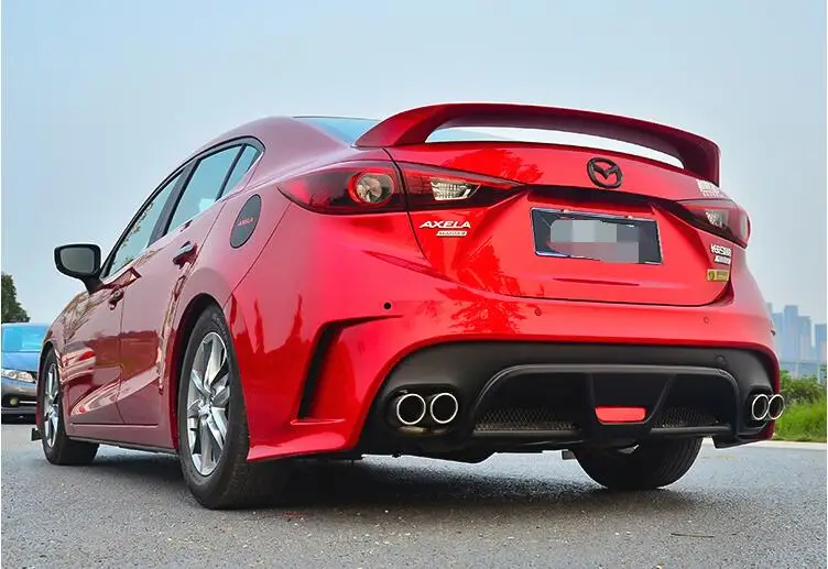 Спойлер для Mazda 3 Axela 2014 2016 Mazda3 TF спойлер из АБС пластика цвет заднего крыла