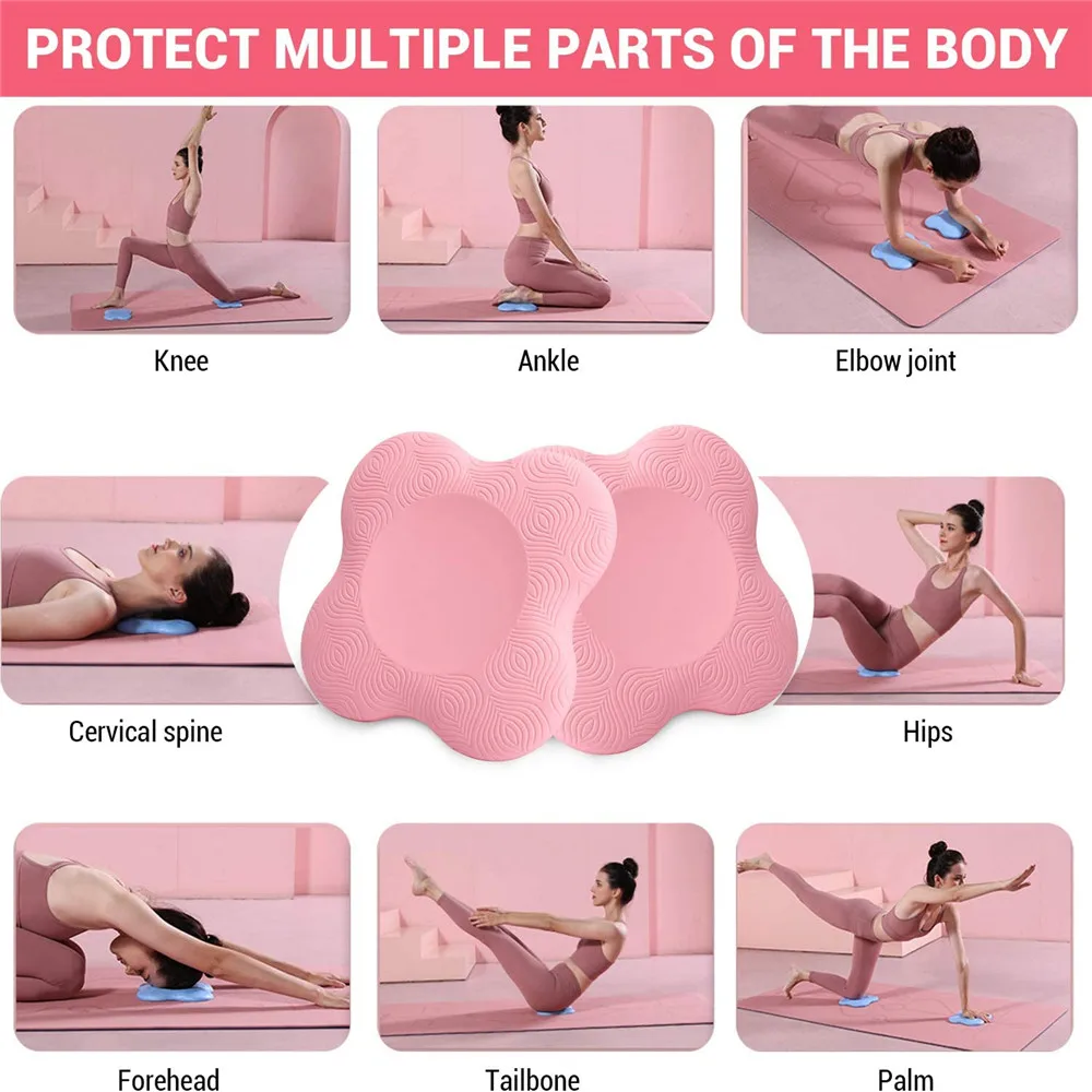 

2Pcs 200*200*20mm Yoga Knee Pad Cushion Extra Thick For Knees Elbow Wrist Hands Head Multi-Purpose Use For Pilate Gardening