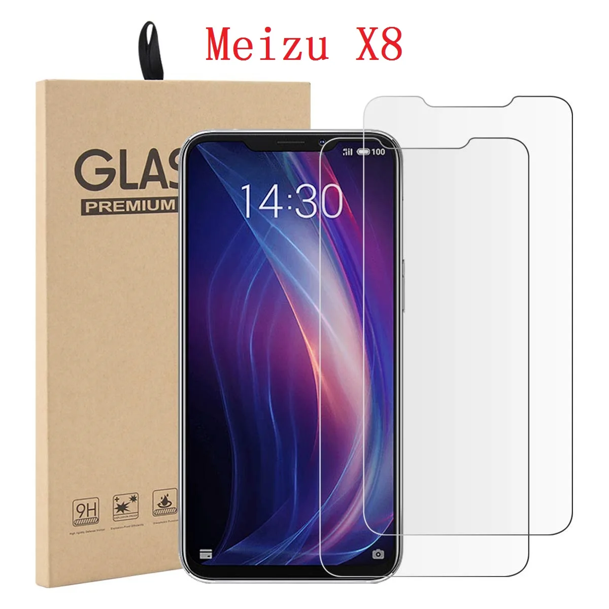 Защита экрана для Meizu X8 закаленное стекло защитное стекло|Защитные стёкла и
