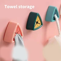 punch free towel plug rack bathroom storage rack shelf towel storage washing cloth clip bathroom kitchen accessories tools
