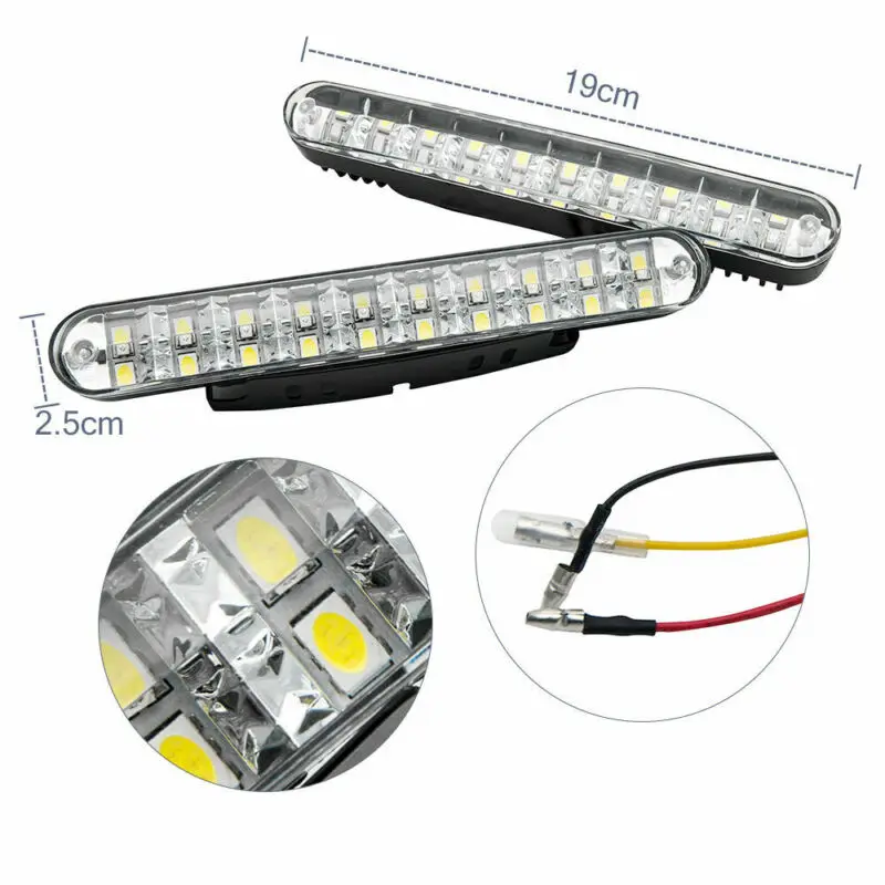 Автомобильный Стайлинг 2x30 светодиодов дневные ходовые огни дневсветильник