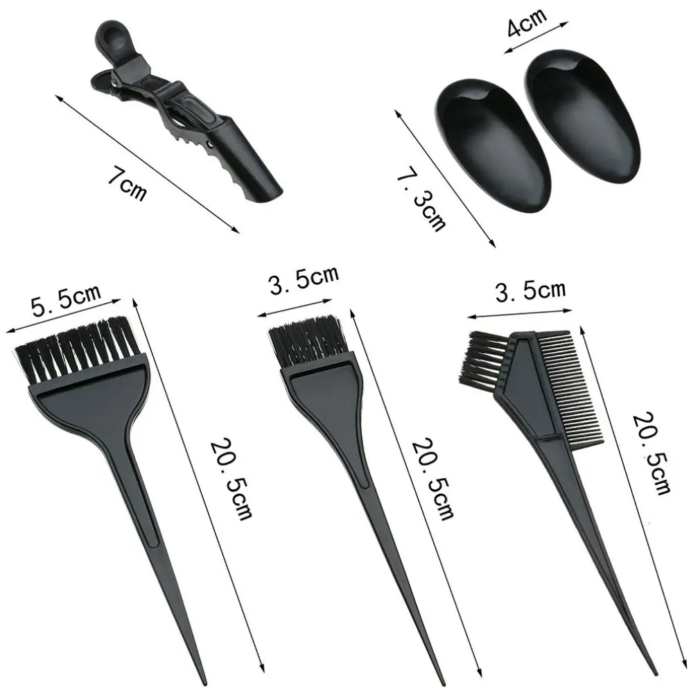 

26 PCS Home Salon Hair Dyeing Brush Hair Dyeing Cream Bowl Set Coloring Brush Comb Earcap Clips Dyeing Cape Kits Hair Tint Tool