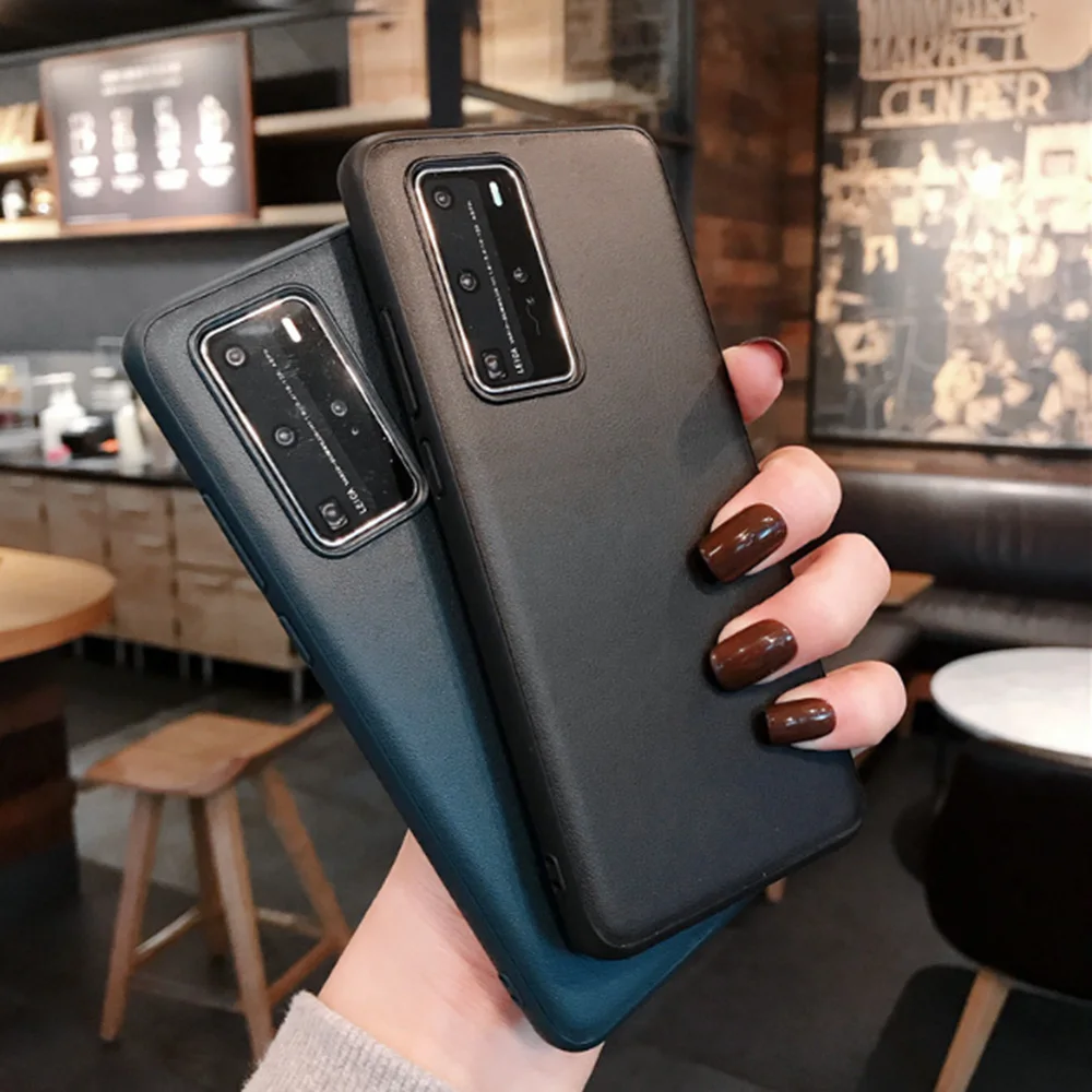 Мобильный телефон Huawei кожаный чехол для Mate P30 P40 30 nova 6 6SE 5 5i HONOR 20 V20 V30 PRO роскошный