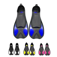 swimming fins outdoor water sports diving fins webbed flippers snorkeling training pool novice adult child swim shoes 4 color