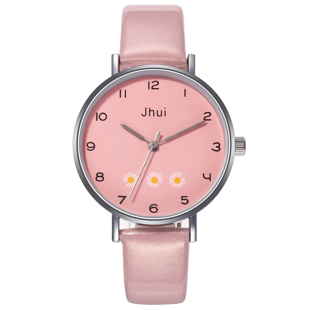 

Часы женские, кварцевые, с кожаным ремешком