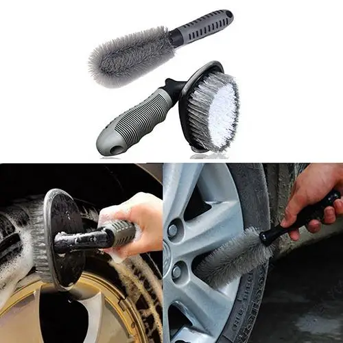 

80% HOT SALES!!!Car Auto Motorcycle Wheel Tire Rims Scrubbing Cleaning Brush Dust Dirt Cleaner