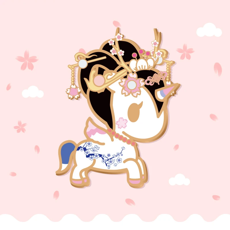 Tokidoki Sakura значок Единорог глухая коробка сувенир подарок для детей Сюрприз на