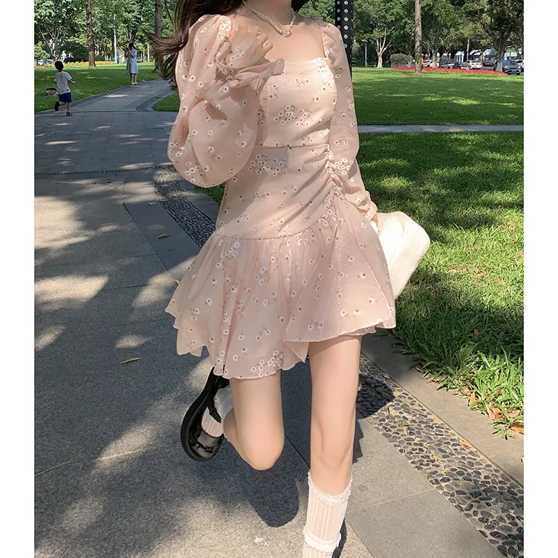 Женское розовое Цветочное платье | Женская одежда