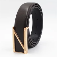 2019 new mens fashion belts z smooth buckle business belts high quality leisure male belts genuine leather men belts jeans belts