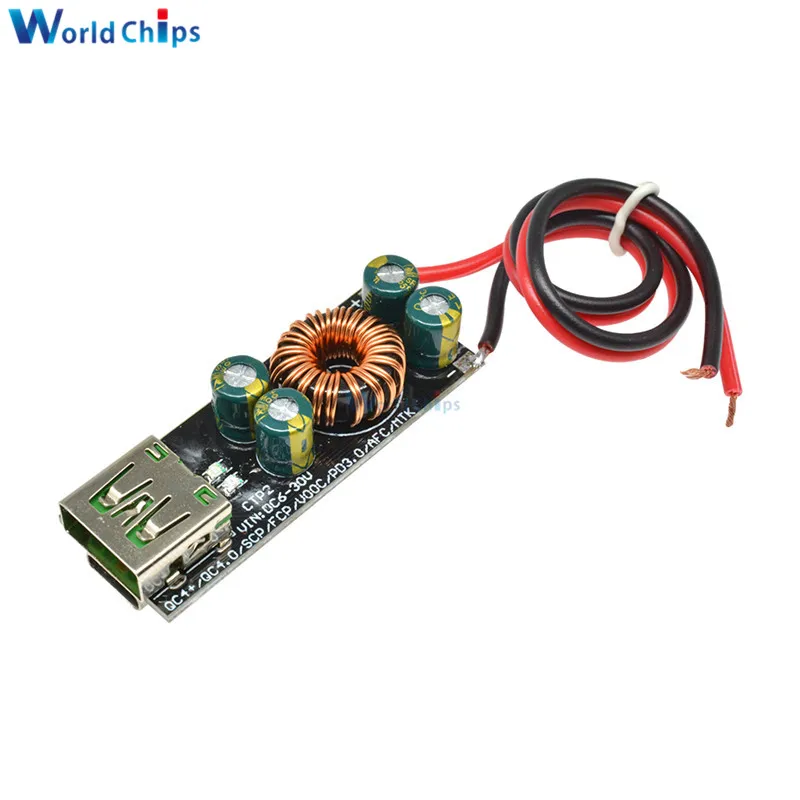 QC4.0 QC3.0 6 -35 в Шаг вниз Buck Boost Module мобильный телефон USB Type-C адаптер быстрой зарядки
