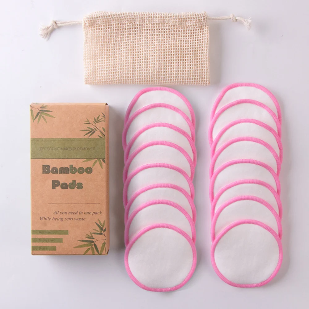 

18pcs in 1 Set Wash Face Powder Puff Makeup Remover Pads Facial Cleansing Powder Puff Reusable Cosmetic Supplies Remover Compres