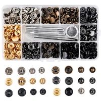 leather snap fasteners kit 12 5mm metal button snaps press studs4 installation tools6 color leather snaps for clothesjackets