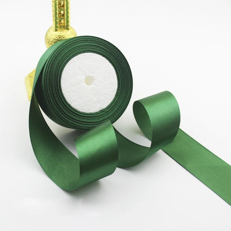 5 ярдов/рулон шелковой атласной ленты Свадебная вечеринка Рождественская Лента