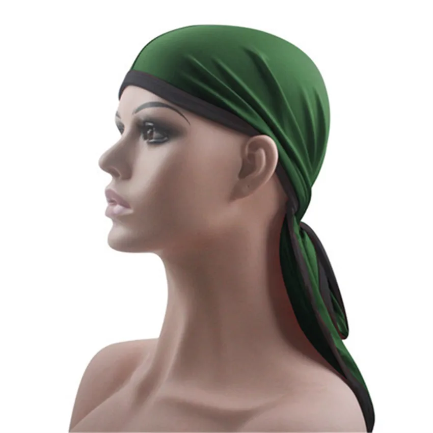 Новые модные мужские и женские атласные парики для волос Бандана тюрбан