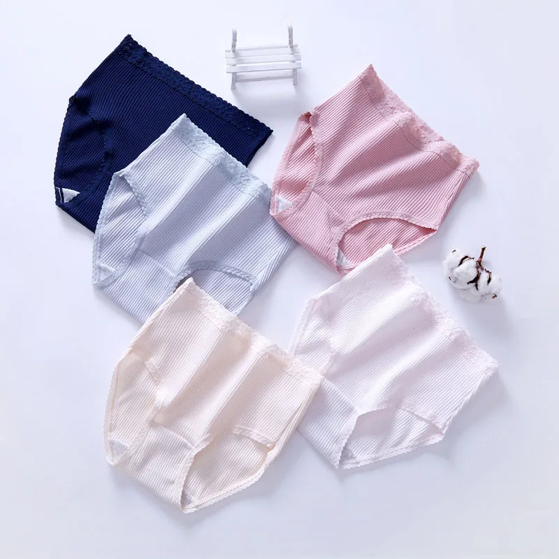 Женское нижнее белье большого размера с высокой талией хлопковые дышащие