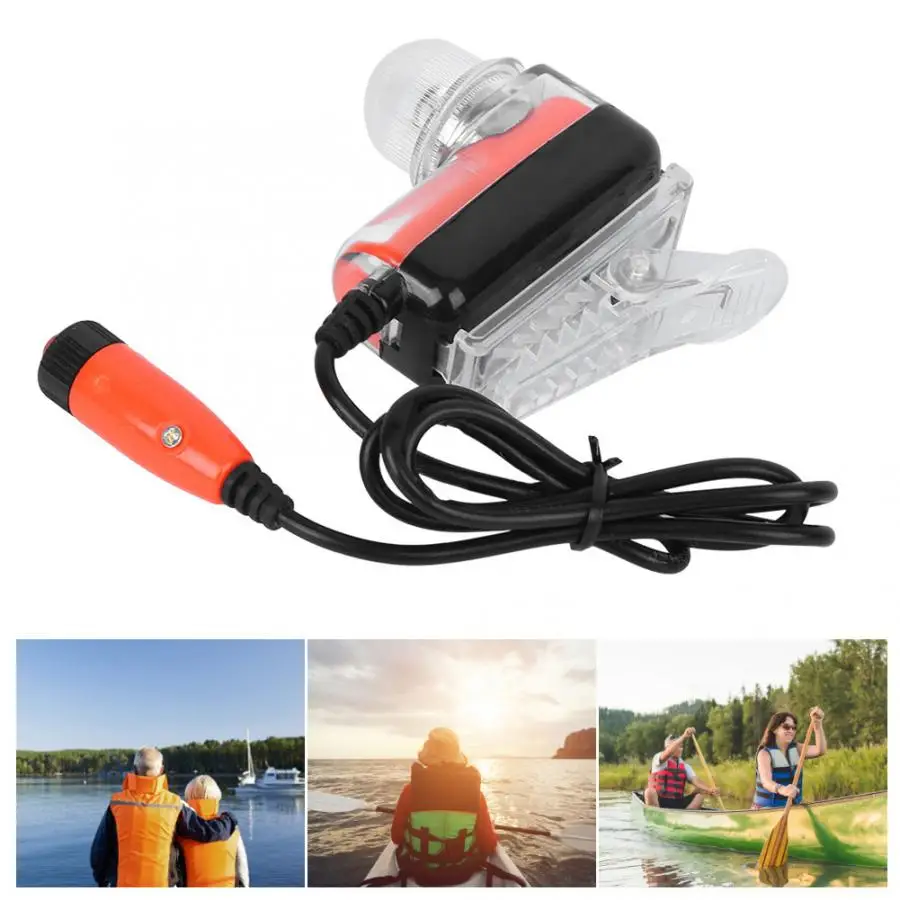 New Durable Portable Plastic Lithium Battery Life Jacket Vest Light Lamp Accessory with LED Chip For Lifesaving | Спорт и