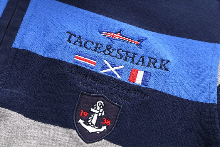 Высококачественные брендовые новые модные мужские свитера и пуловеры Tace Shark, известный бренд, мужской свитер на молнии размера плюс M-3XL