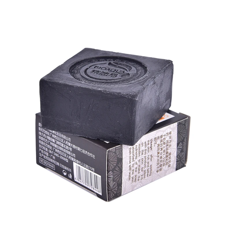 

Bamboo Charcoal Handmade Soap Treatment Skin Care Natural Skin Whitening Soap Deep Cleansing Oil-control Face Hair Care Bath