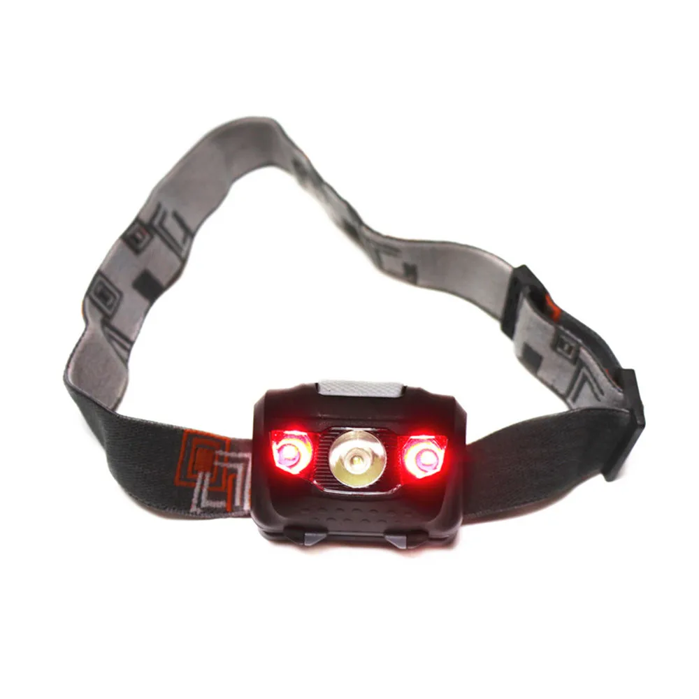 Налобный мини фонарь 3 светодиода 4 режима на батарейках ААА|Налобные LED-фонари| |