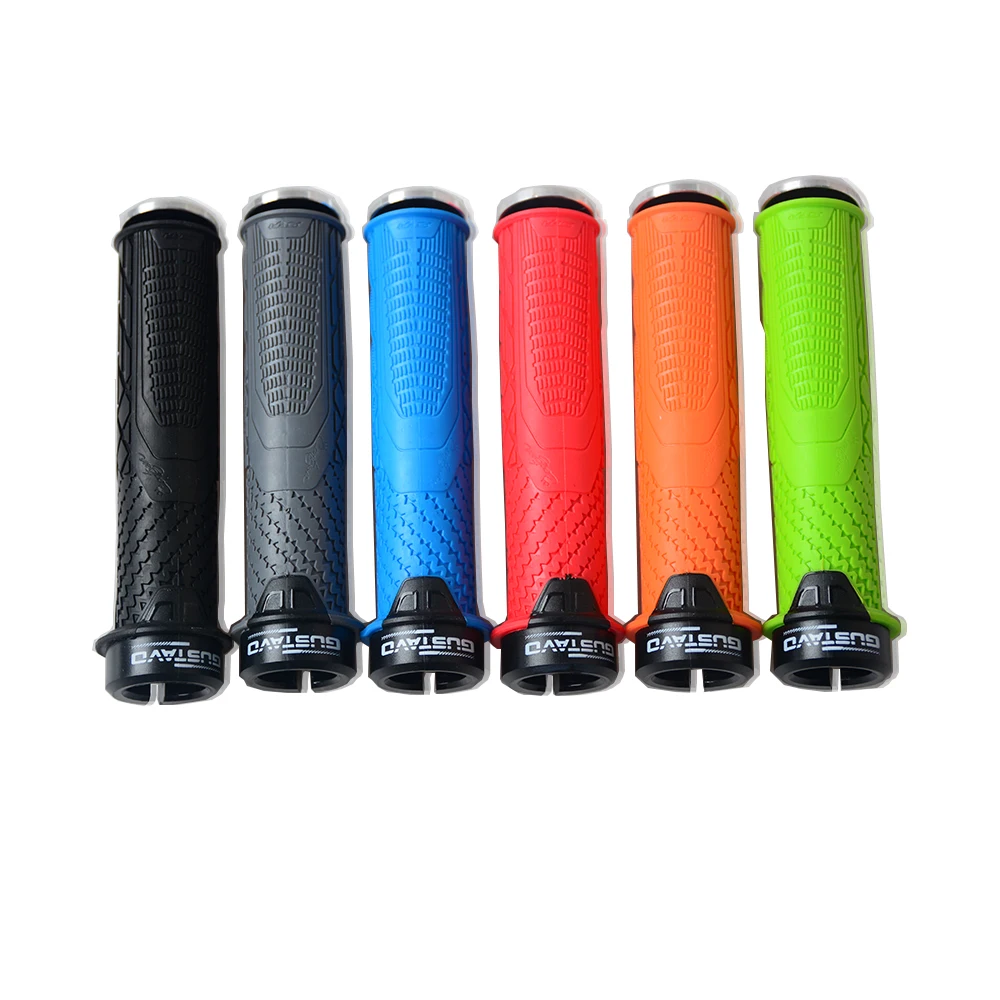 

MTB Mountain Bike Grips Anti-Slip Durable Shock-Proof Rubber Fixed Gear Bicycle Handlebar Grip Road Cycling Parts