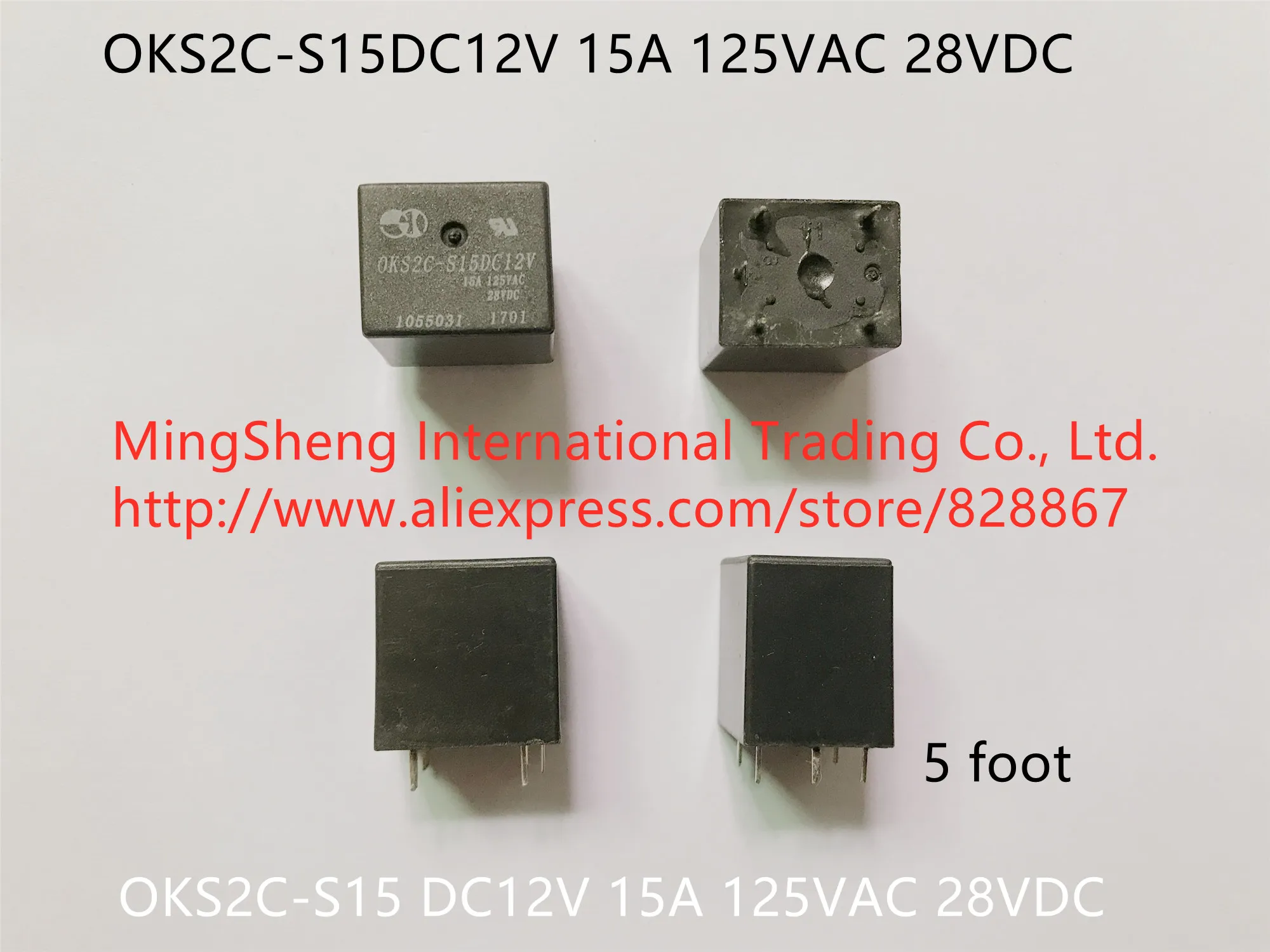 5pin ( 5 футов) OKS2C S15DC12V 12 в пост. Тока 15 А 125 В переменного тока 28 постоянного 100% новое