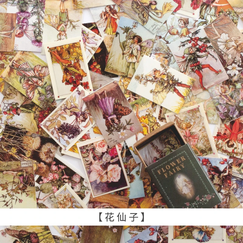 

100 шт./коробка, винтажная Крафтовая бумага, скрапбукинг, карточки, проект «сделай сам», украшение дневника, ломо-карты Ван Гога