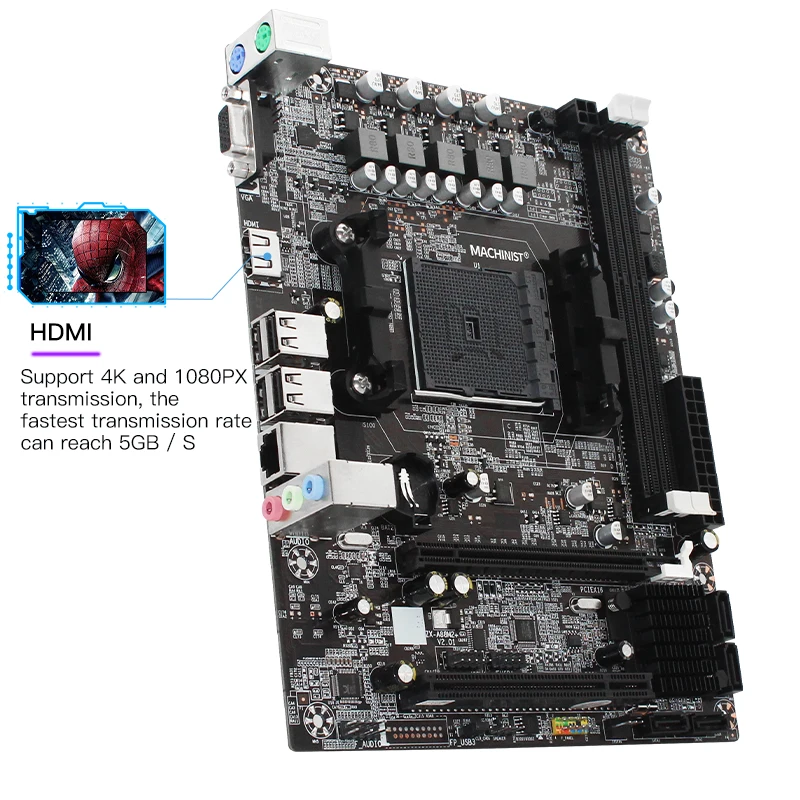 MACHININST AMD A88 материнская плата поддержка разъем FM2 + процессор и DDR3 Оперативная