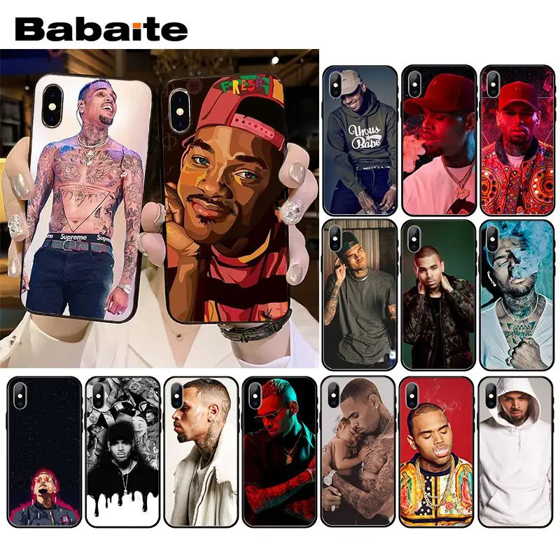 

Chris Brown Phone Case for iPhone XR 11 12 Pro MaxXS MAX 8 7 6 6S Plus X 5 5S SE 12mini