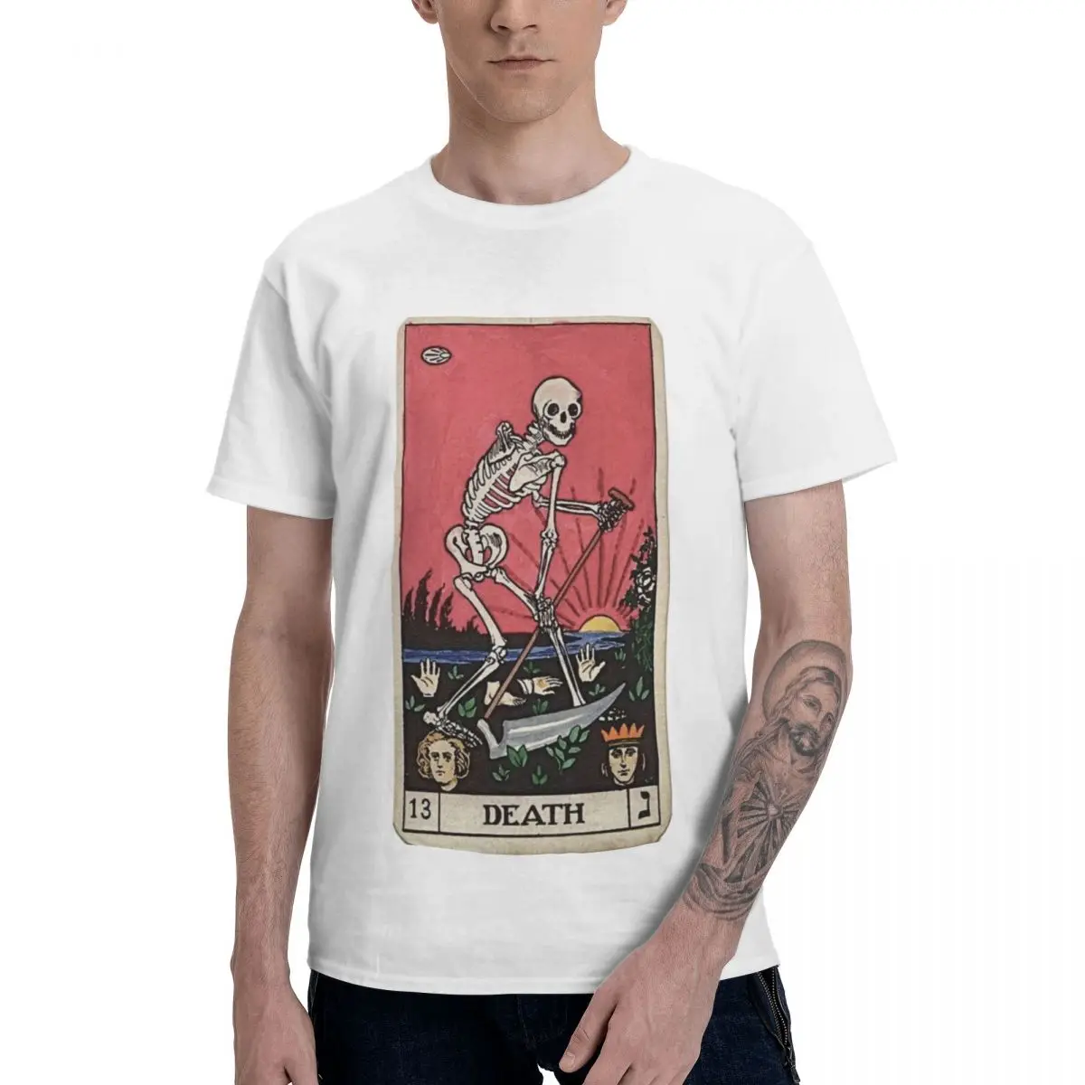 

Футболка мужская летняя классическая с круглым вырезом и коротким рукавом