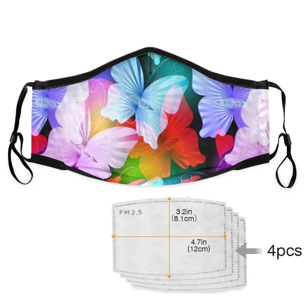 Сменные фильтры для пылезащитной маски модные регулируемые с фильтром лица |